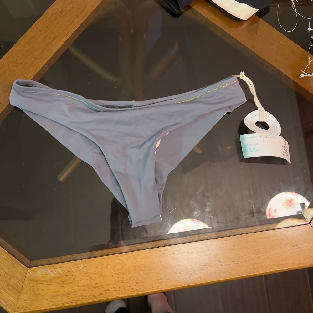 NEW gray bikini cheeky bottoms
